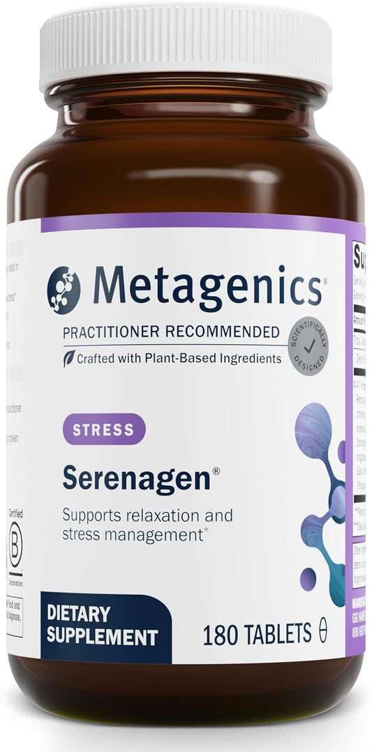 Metagenics Serenagen: Herbal Stress Management Formula with Asian Ginseng Root - 180 Tablets