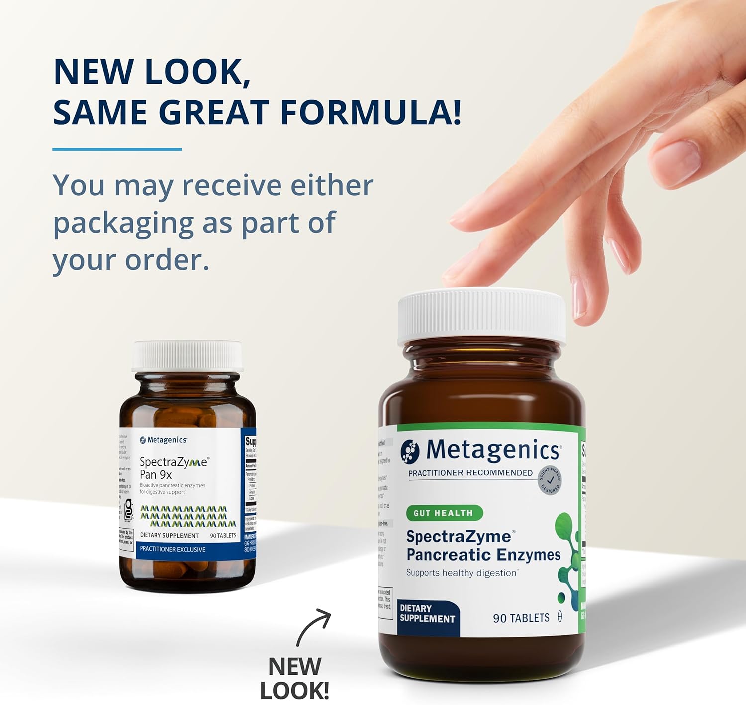 Metagenics SpectraZyme Pancreatic Enzymes - Digestion Supplement - Non-GMO & Gluten-Free - 90 Tablets