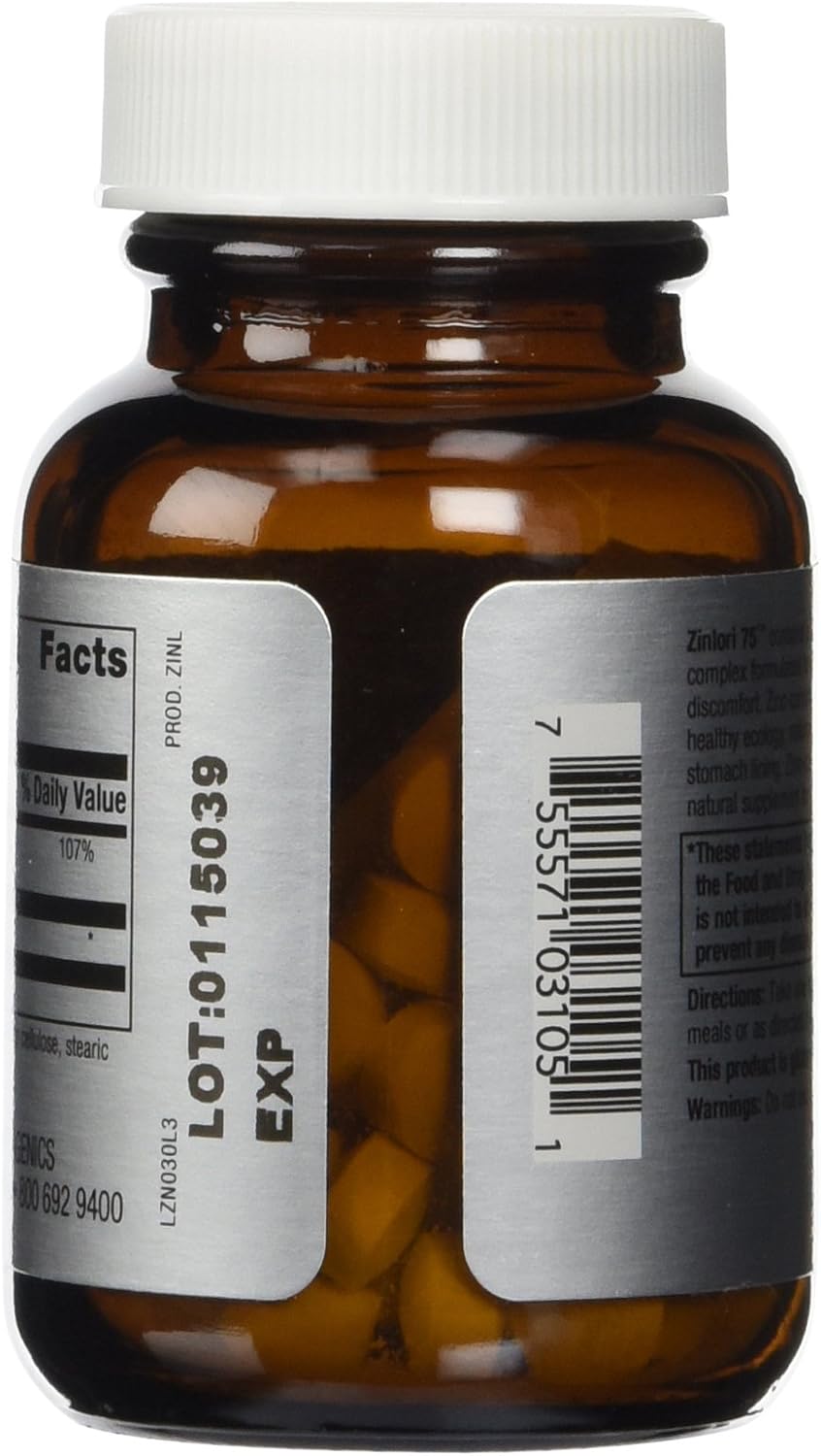 Metagenics Zinlori 75 Tablets - Natural Zinc-Carnosine Supplement for Digestive Health