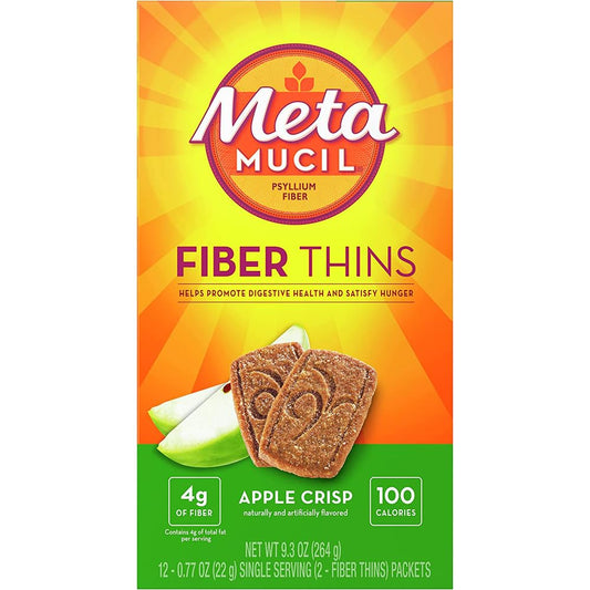 Metamucil Apple Crisp MultiGrain Fiber Wafers - 24 Count Pack