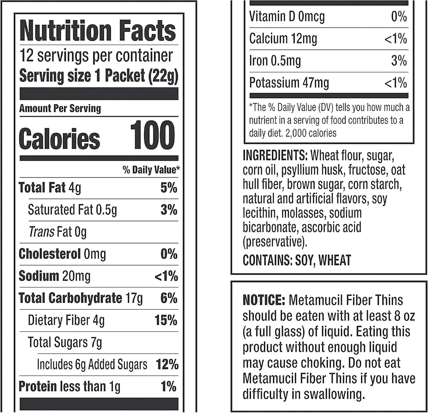 Metamucil Fiber Wafers Apple Crisp Packets - 2 Count - Digestive Health Supplement