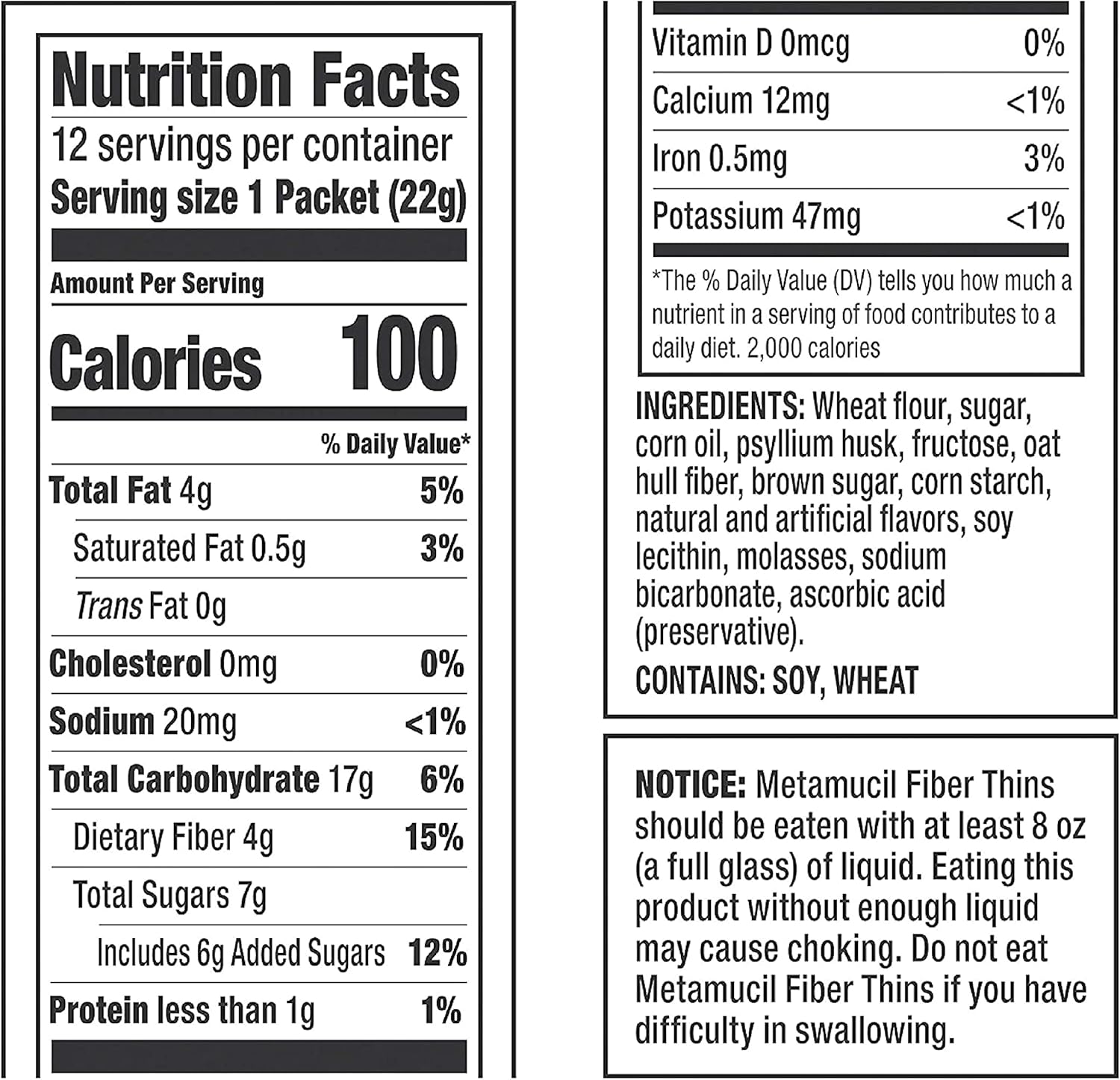 Metamucil Fiber Wafers Apple Crisp Packets - 2 Count - Digestive Health Supplement