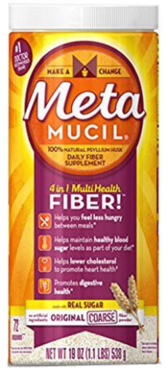Metamucil Original Texture Unflavored Fiber Powder - 19 oz Jar
