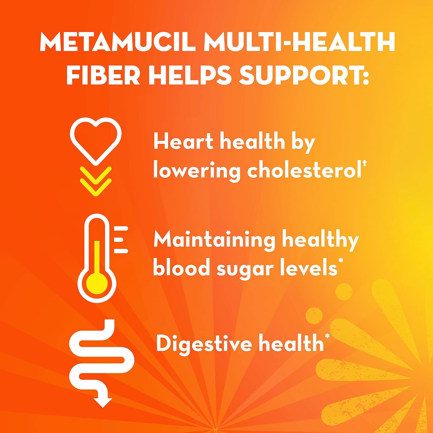 Metamucil Psyllium Husk Fiber Supplement 320 Count 3-in-1 Digestive Health Plant Based Pack of 2