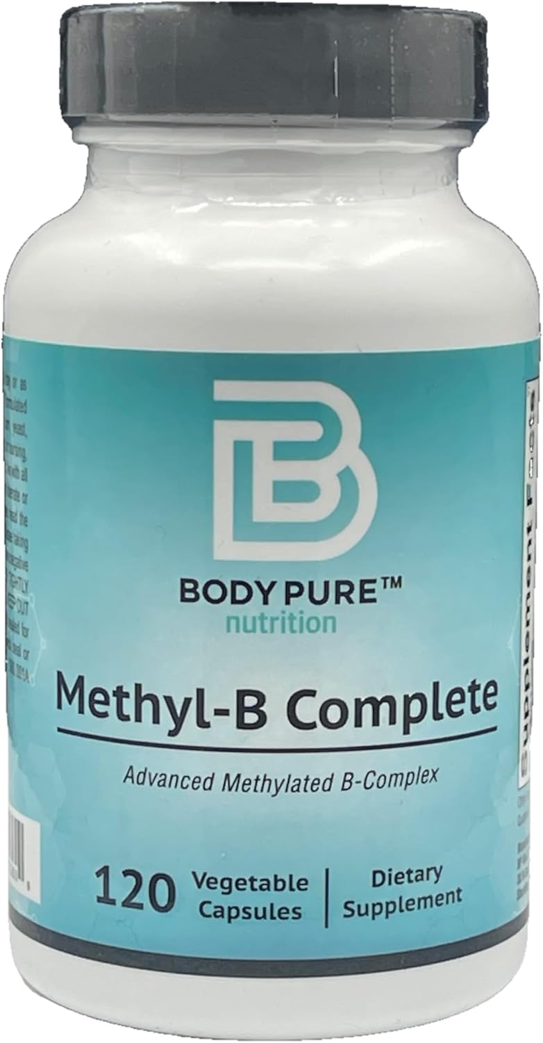 Methyl-B Complete - Essential Methylated B Vitamins for Energy Production and Overall Health 120-Capsules