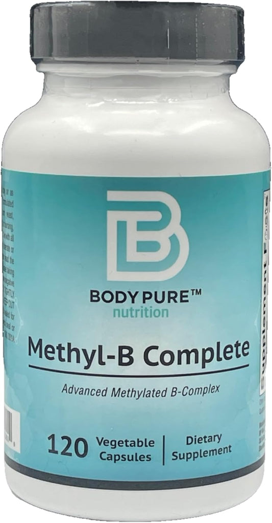 Methyl-B Complete - Essential Methylated B Vitamins for Energy Production and Overall Health 120-Capsules