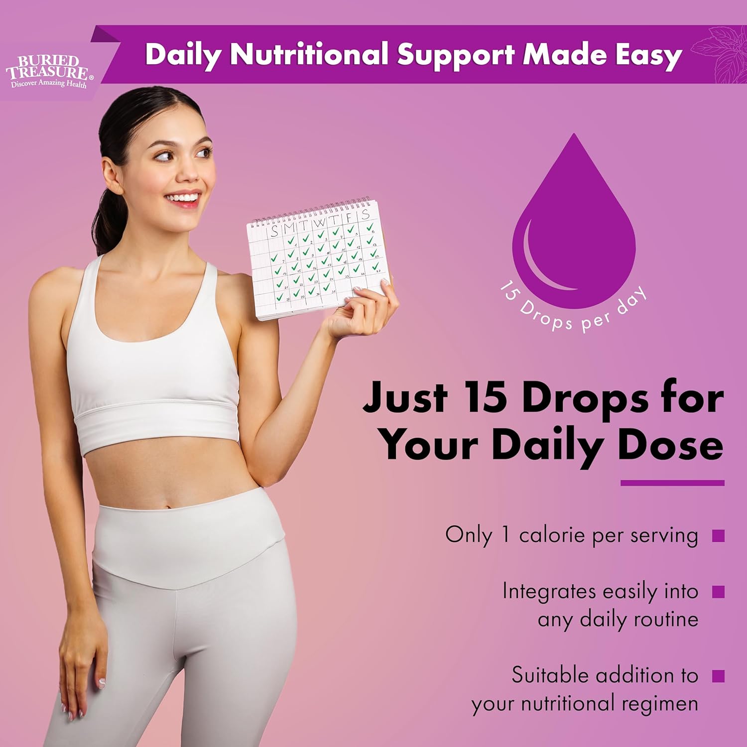 Methylated B-9 Folate Drops for Energy, Heart Health, Pregnancy Support - Vegan 5-MTHF Supplement, 120 Servings