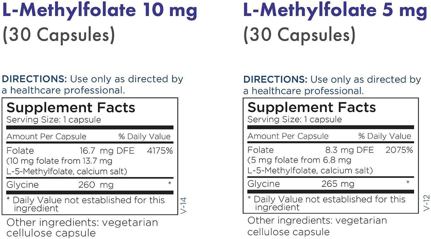 MethylPro 2-Product Set: L-Methylfolate for Mood & Homocysteine Support + Immune Boost (2 Bottles, 30 Capsules)