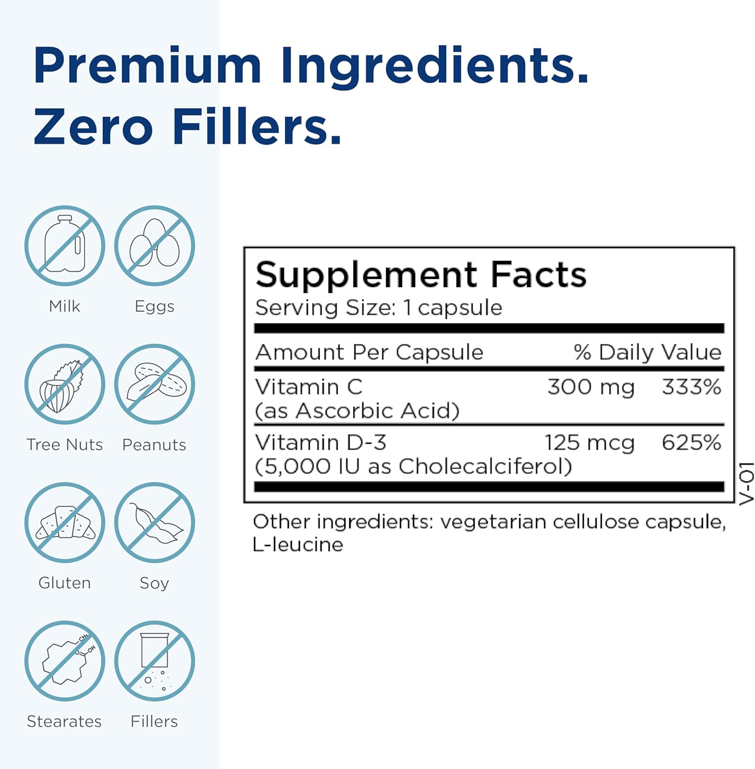 MethylPro Vitamin D3 5000 IU Capsules for Brain Health - Supports Nutrition and L-Methylfolate - 90 Capsules