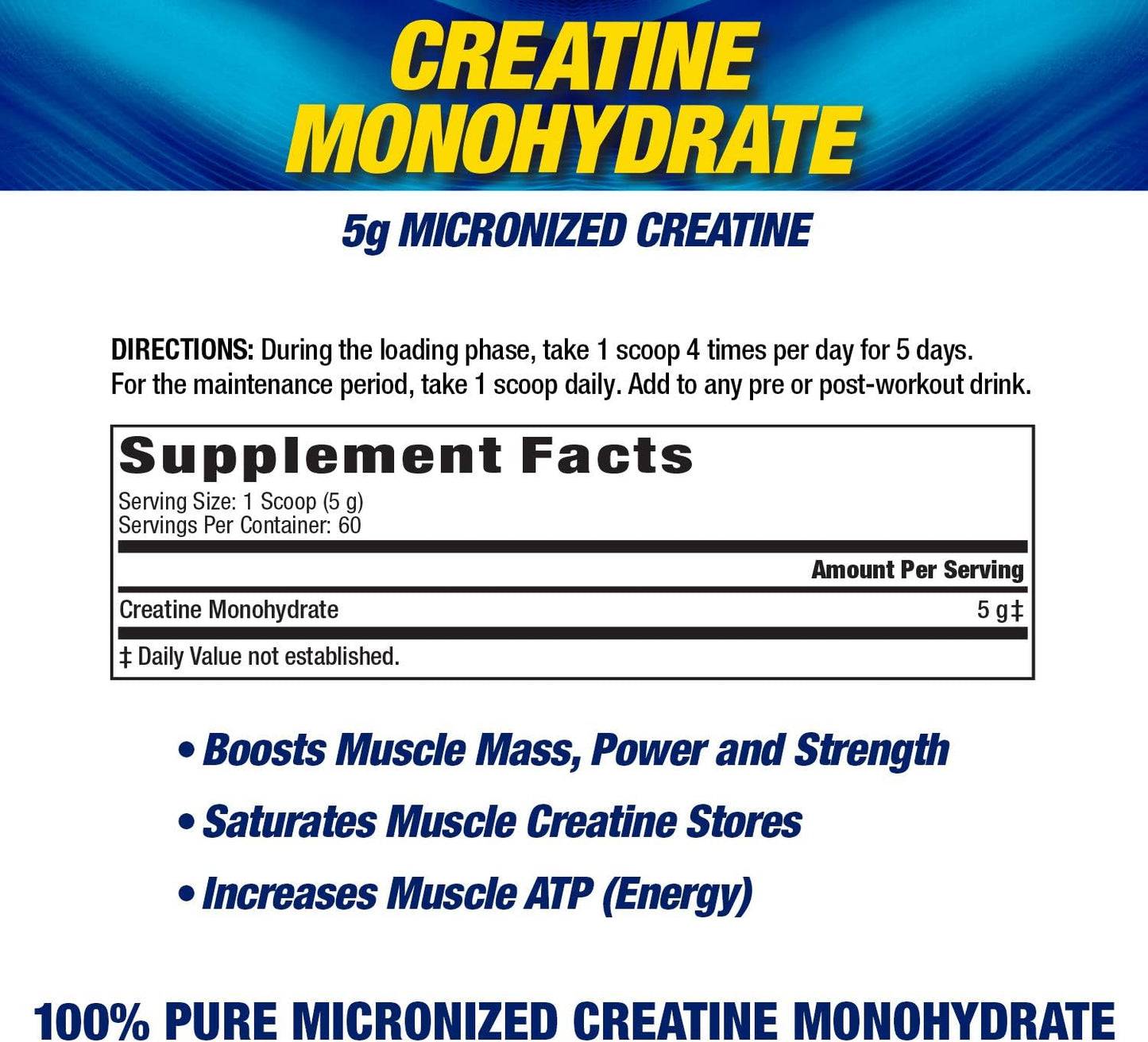 MHP Micronized Creatine Powder - 300g for Enhanced Performance