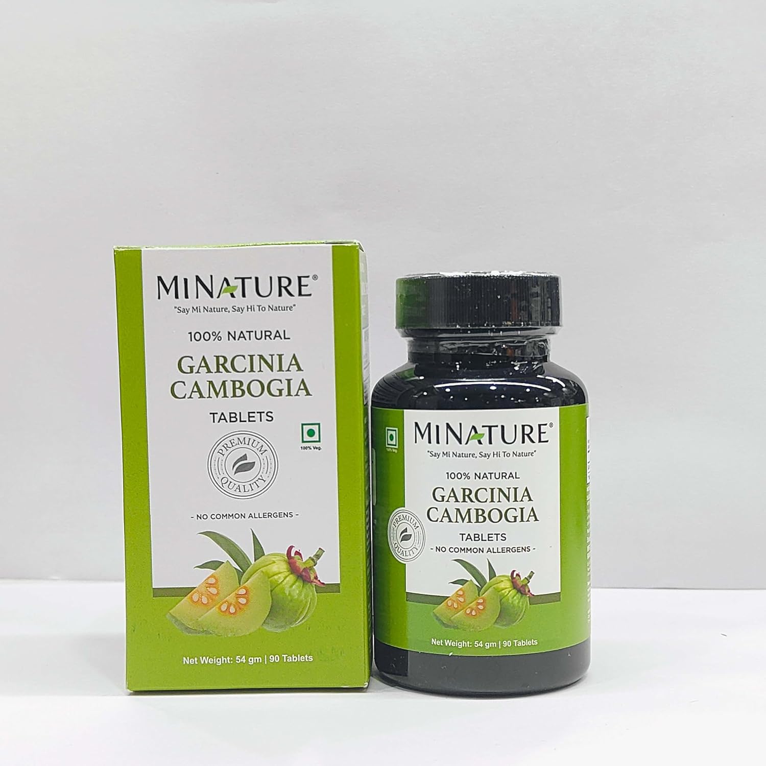 mi Nature Garcinia Cambogia Tablets - Pure & Natural 500mg Powder Tablet | Non-GMO, Vegan, Gluten-Free | 90 Tablets, 45 Days Supply | Chemical & Preservative-Free