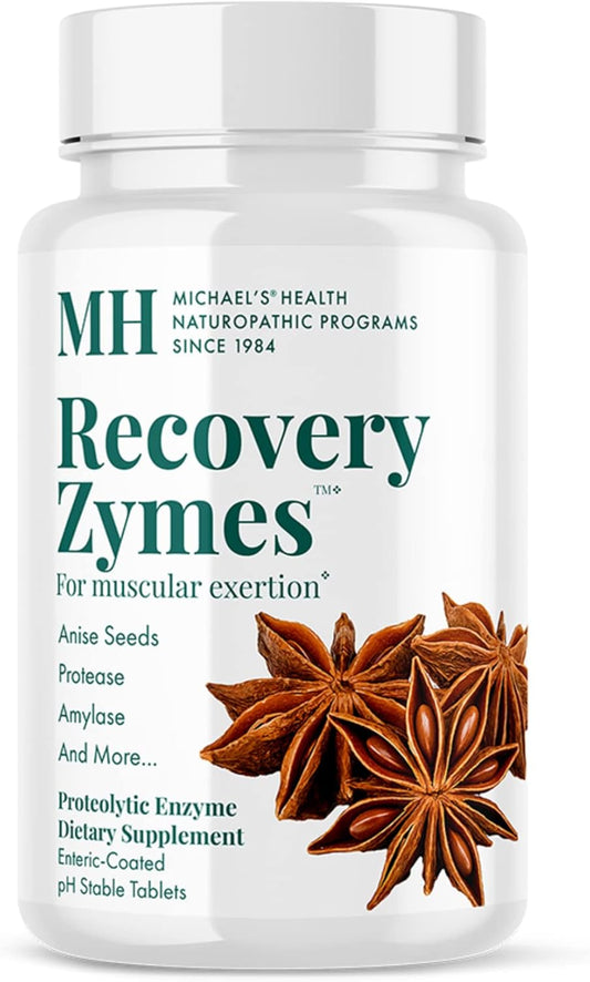 MICHAEL'S Health Recovery Zymes: Proteolytic Enzyme Supplement - 270 Enteric Coated Tablets - Supports Natural Inflammatory Response