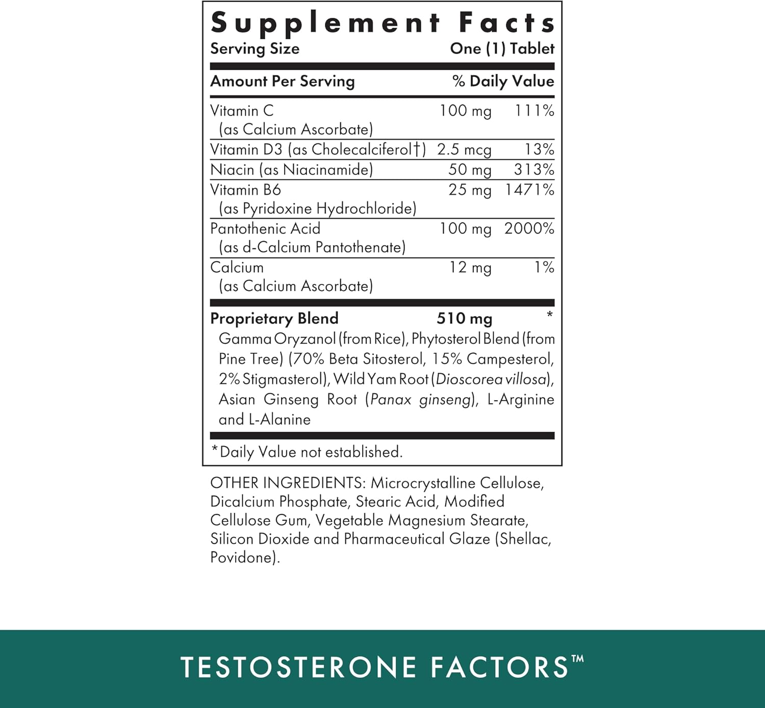MICHAEL'S Health Testosterone Factors Supplement - 120 Vegetarian Tablets - Supports Testosterone Production - Kosher - 60 Servings