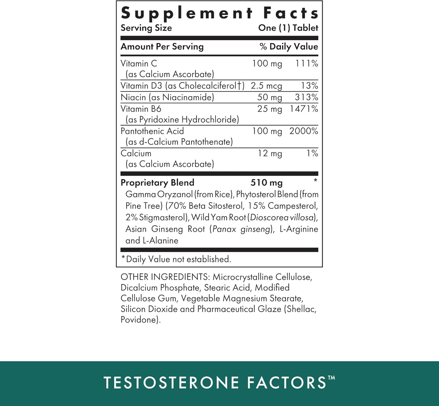 MICHAEL'S Health Testosterone Factors Supplement - 120 Vegetarian Tablets - Supports Testosterone Production - Kosher - 60 Servings