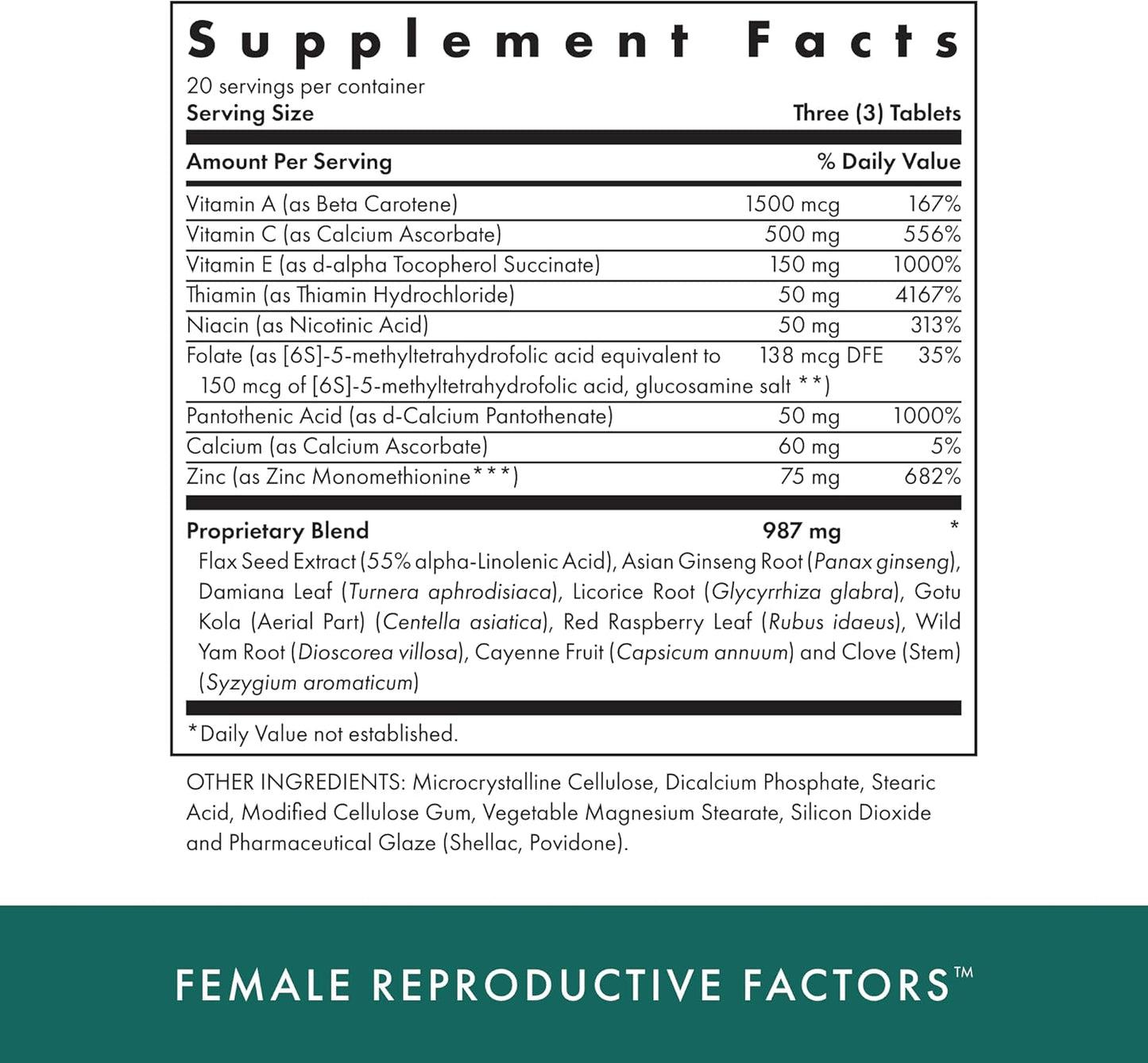 MICHAEL'S Naturopathic Reproductive Factors Couples' Pack - 60 Vegetarian Tablets - Nutrients for Conception Support