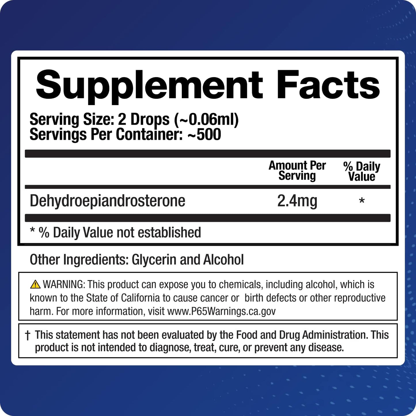 Micronized BioMatrix DHEA Liquid Supplement (30 ML) - Supports Adrenal, Brain, Heart, Bone - High Absorption and Precision Dosing
