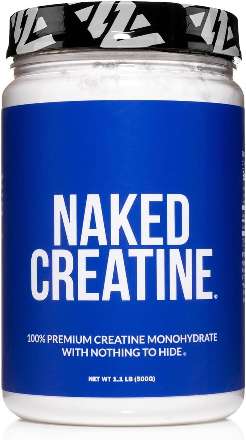 Micronized Creatine Monohydrate Powder - 100 Servings, 500g, Vegan, Non-GMO, Gluten/Soy Free - Boost Strength Naturally