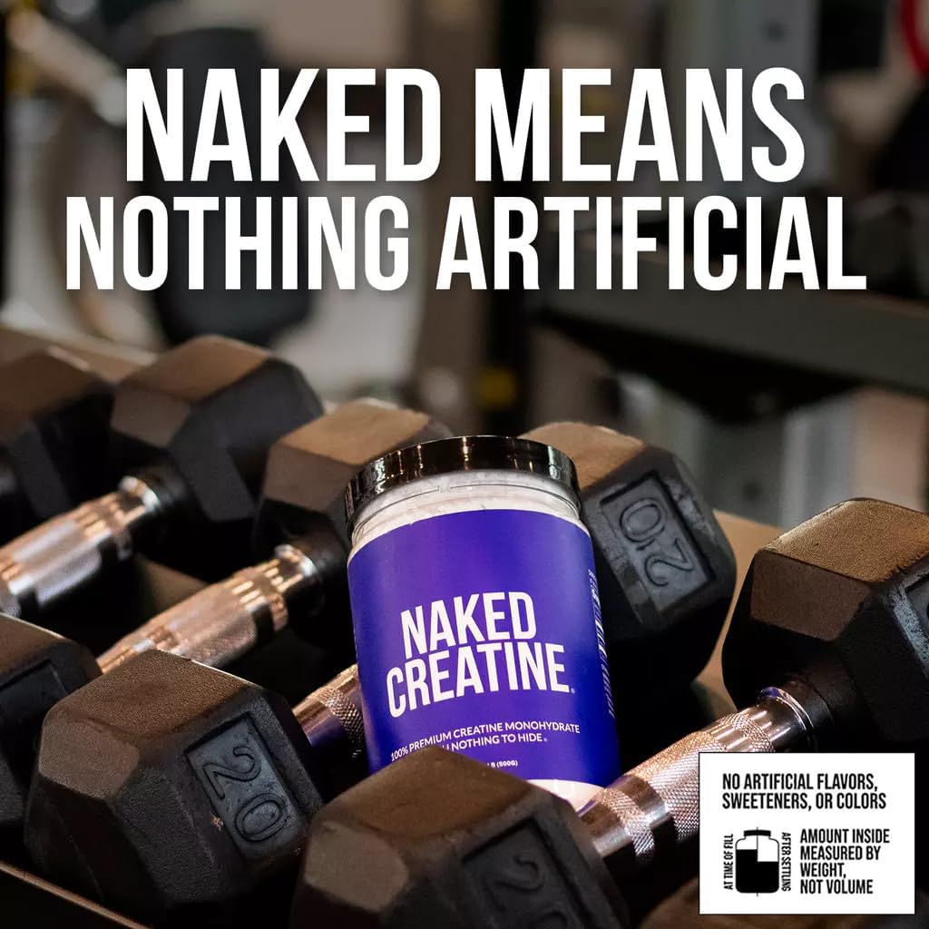 Micronized Creatine Monohydrate Powder - 100 Servings, 500g, Vegan, Non-GMO, Gluten/Soy Free - Boost Strength Naturally