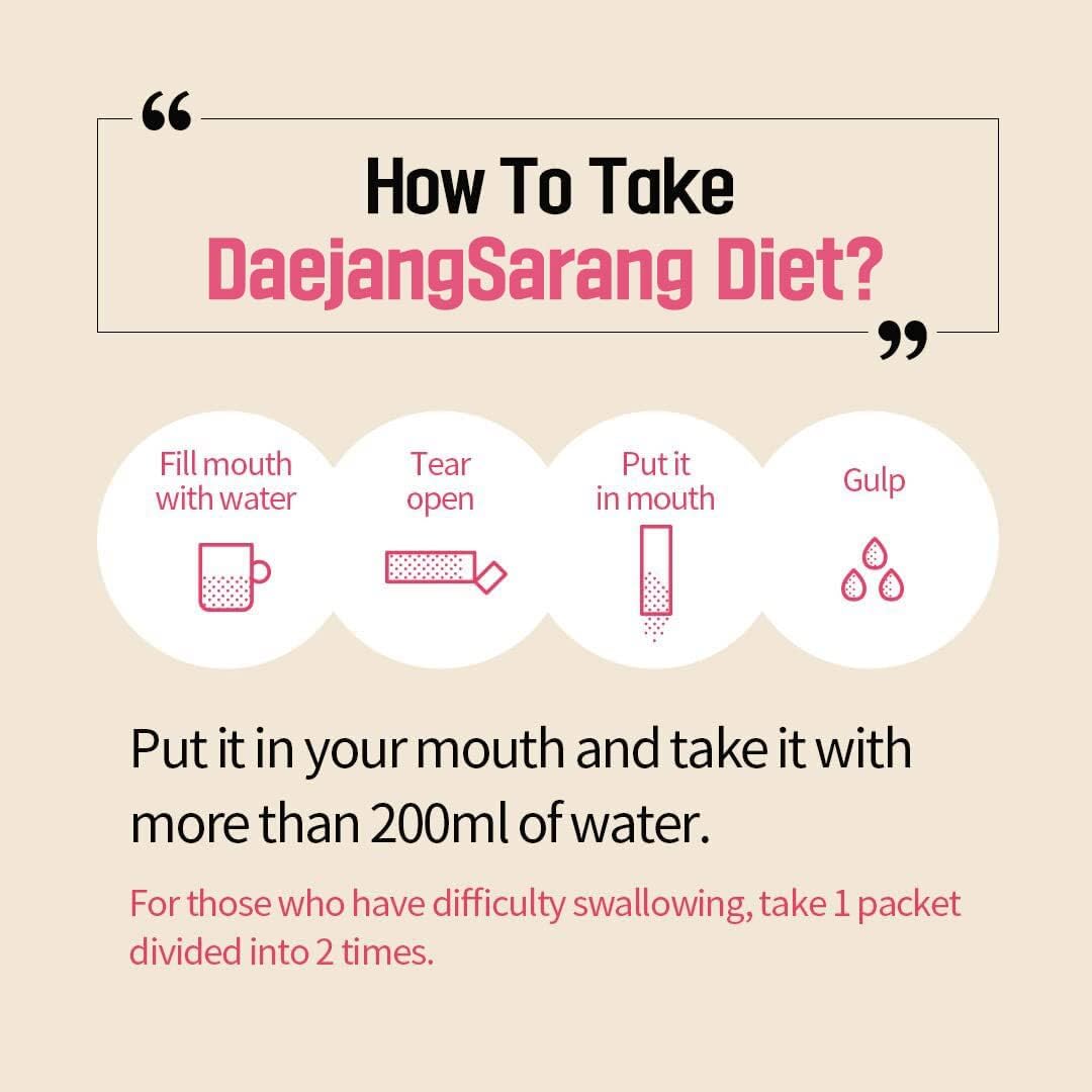 Migung365 Daejang Sarang Garcinia Cambogia Fiber Supplement - 30 Sticks, Digestive Health & Constipation Relief, Plant-Based, Extra Strength 5,500mg & HCA 780mg.