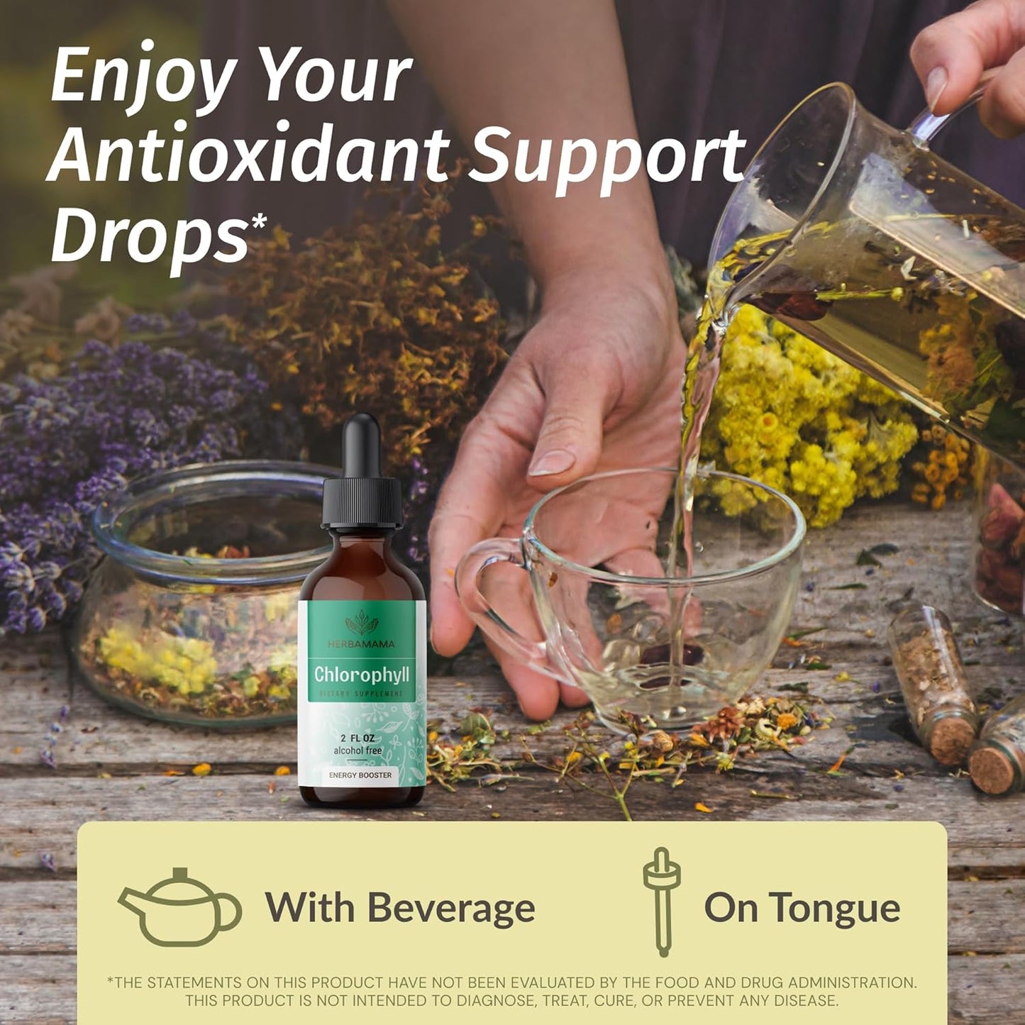 Milk Thistle and Chlorophyll Herbal Liquid Drops Bundle - Vegan Supplement Extract Kit - Non GMO, Sugar & Alcohol-Free - 2 fl oz (Pack of 2)