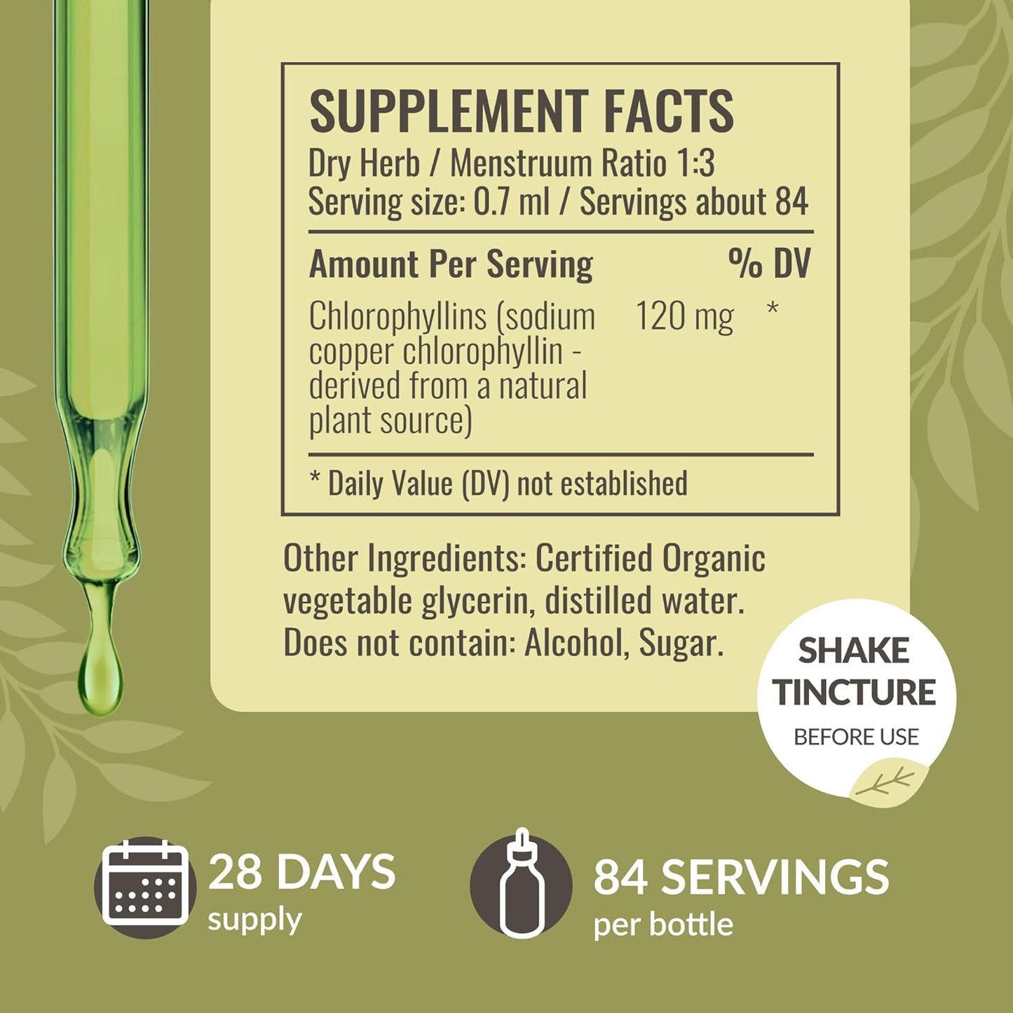 Milk Thistle and Chlorophyll Herbal Liquid Drops Bundle - Vegan Supplement Extract Kit - Non GMO, Sugar & Alcohol-Free - 2 fl oz (Pack of 2)
