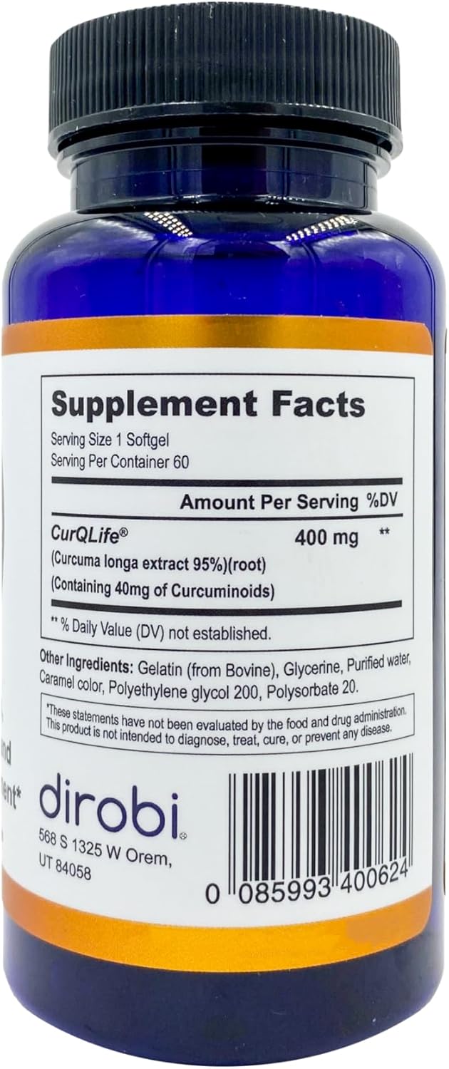 Mimi's Miracle Turmeric Capsules: Micelle Curcumin Supplement, Clinical Trials Show Relief in 7 Days, 10x More Bioavailable (60 Count)