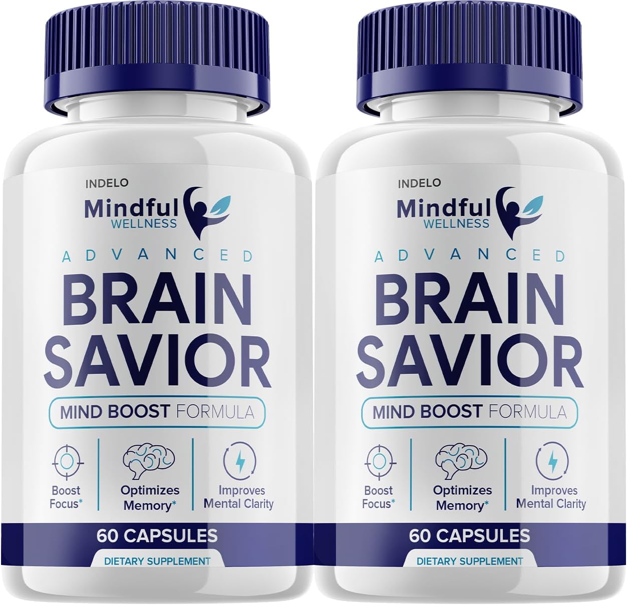 Mindful Wellness Brain Savior Capsules - Advanced Brain Boost Supplement (2 Pack) - 120 Pills for Cognition and Focus - Reviews