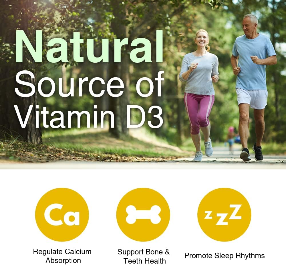 Mini-Size Lovita Vitamin D3 5000 IU Softgels for Bone, Teeth, Muscle, and Immune Health - 200 Count x 2 Pack, Easy to Swallow, Gluten Free