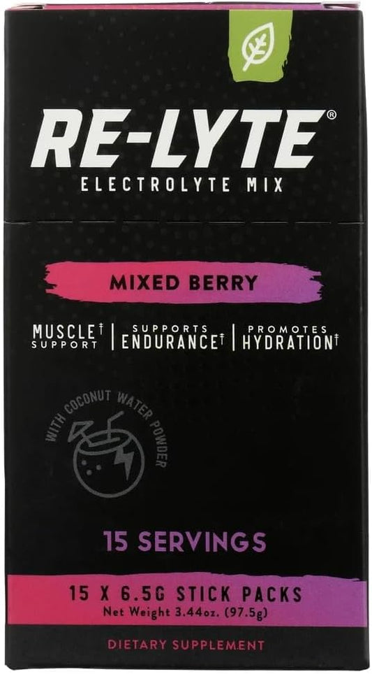Mixed Berry Electrolyte Drink Mix - 15 Servings Packets, 3.44 oz