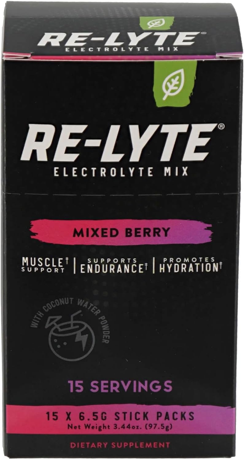 Mixed Berry Electrolyte Drink Mix - 15 Servings Packets, 3.44 oz