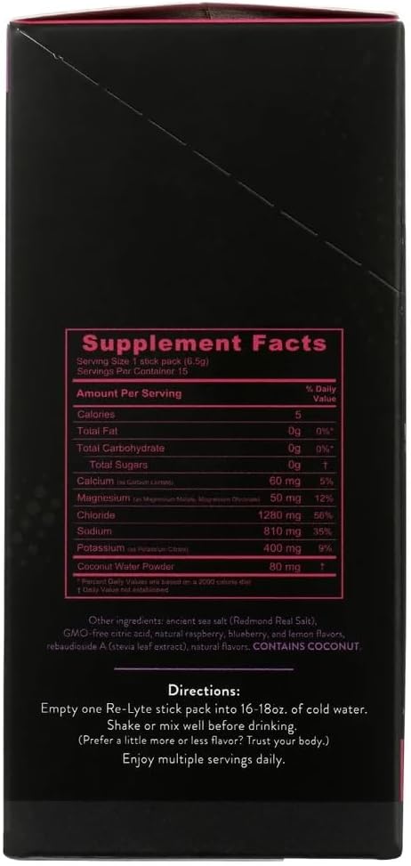 Mixed Berry Electrolyte Drink Mix - 15 Servings Packets, 3.44 oz