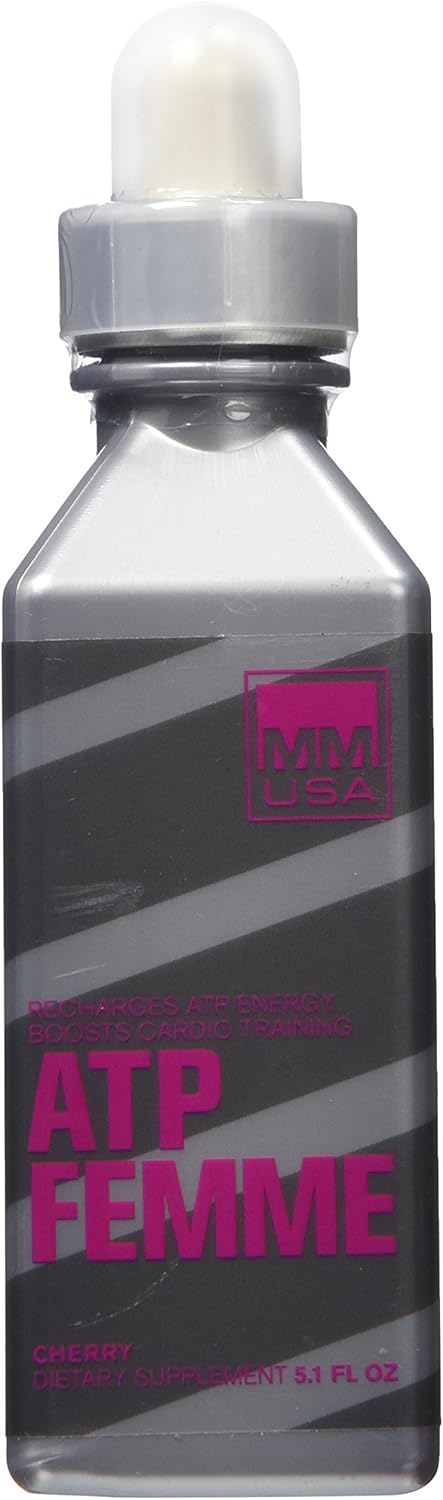 MMUSA ATP Femme Creatine Serum - Boost Workouts with Rapid Energy & Lean Muscle Builder - Cherry, 5.1 Fl Oz