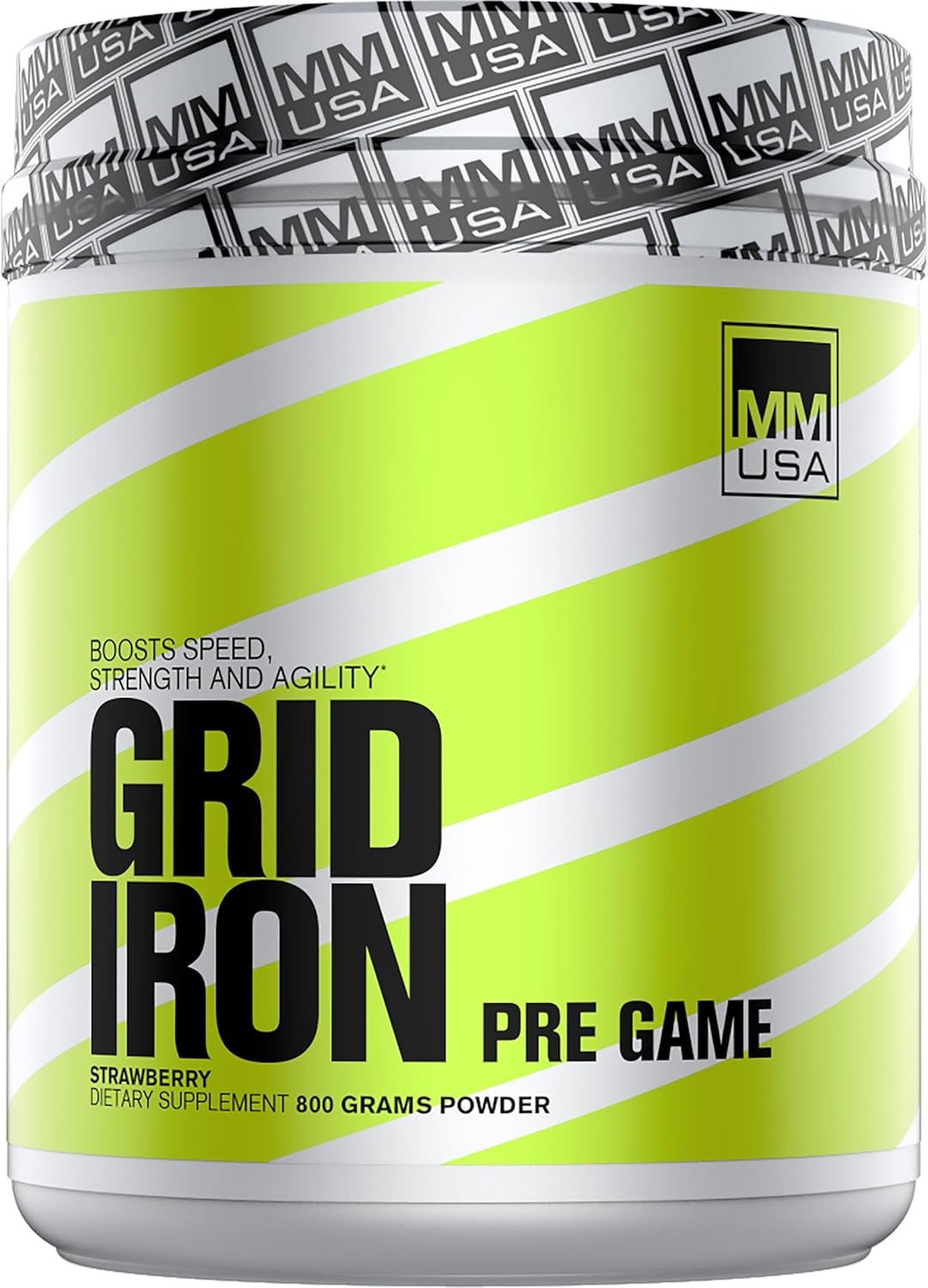 MMUSA Gridiron Pre-Game: Boost Athletic Performance with Muscle Endurance, Cognitive Boosters, Strength, Vitamins, Hydration, and Electrolytes to Defeat Fatigue.