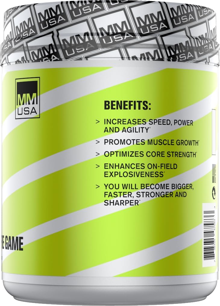 MMUSA Gridiron Pre-Game: Boost Athletic Performance with Muscle Endurance, Cognitive Boosters, Strength, Vitamins, Hydration, and Electrolytes to Defeat Fatigue.
