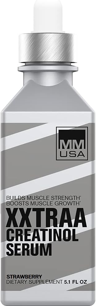 MMUSA XXTRAA Stable Creatine Serum - Muscle Mass & Strength Booster with Joint Support - Strawberry Flavor, 5.1 Fl Oz