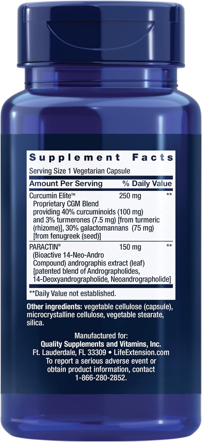 Mobility and Flexibility Support with Curcumin Elite™ Turmeric Extract - 60 Vegetarian Capsules, Non-GMO