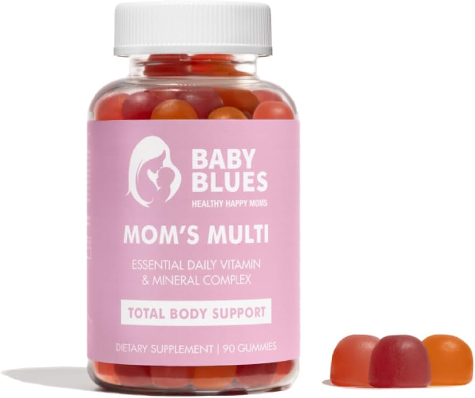 Mom's Multi Daily Multi-Vitamin Gummies for Postpartum Health and Wellness