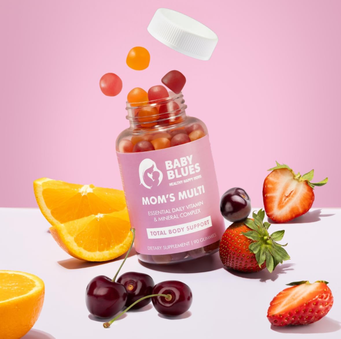 Mom's Multi Daily Multi-Vitamin Gummies for Postpartum Health and Wellness