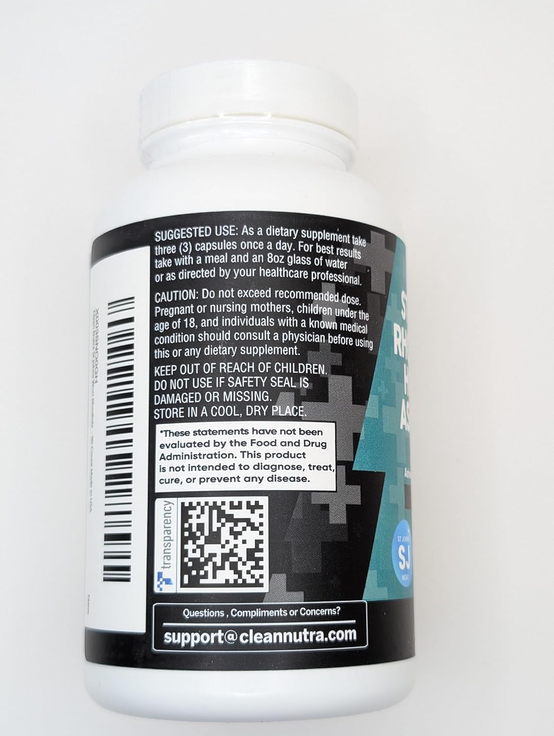 Mood Support Supplement with St Johns Wort, Rhodiola Rosea, Holy Basil, and Ashwagandha - 90 Capsules with Vitamin C & Black Pepper Extract