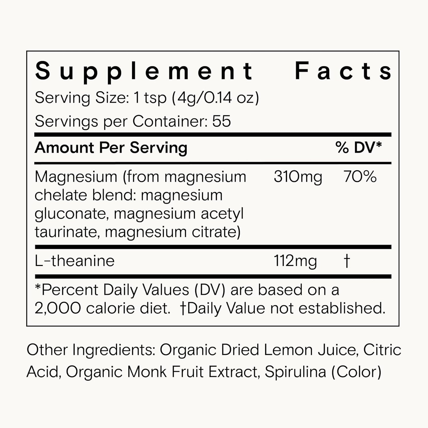 Moon Juice Magnesi-om Blue Lemon Powder - Large 16oz Container