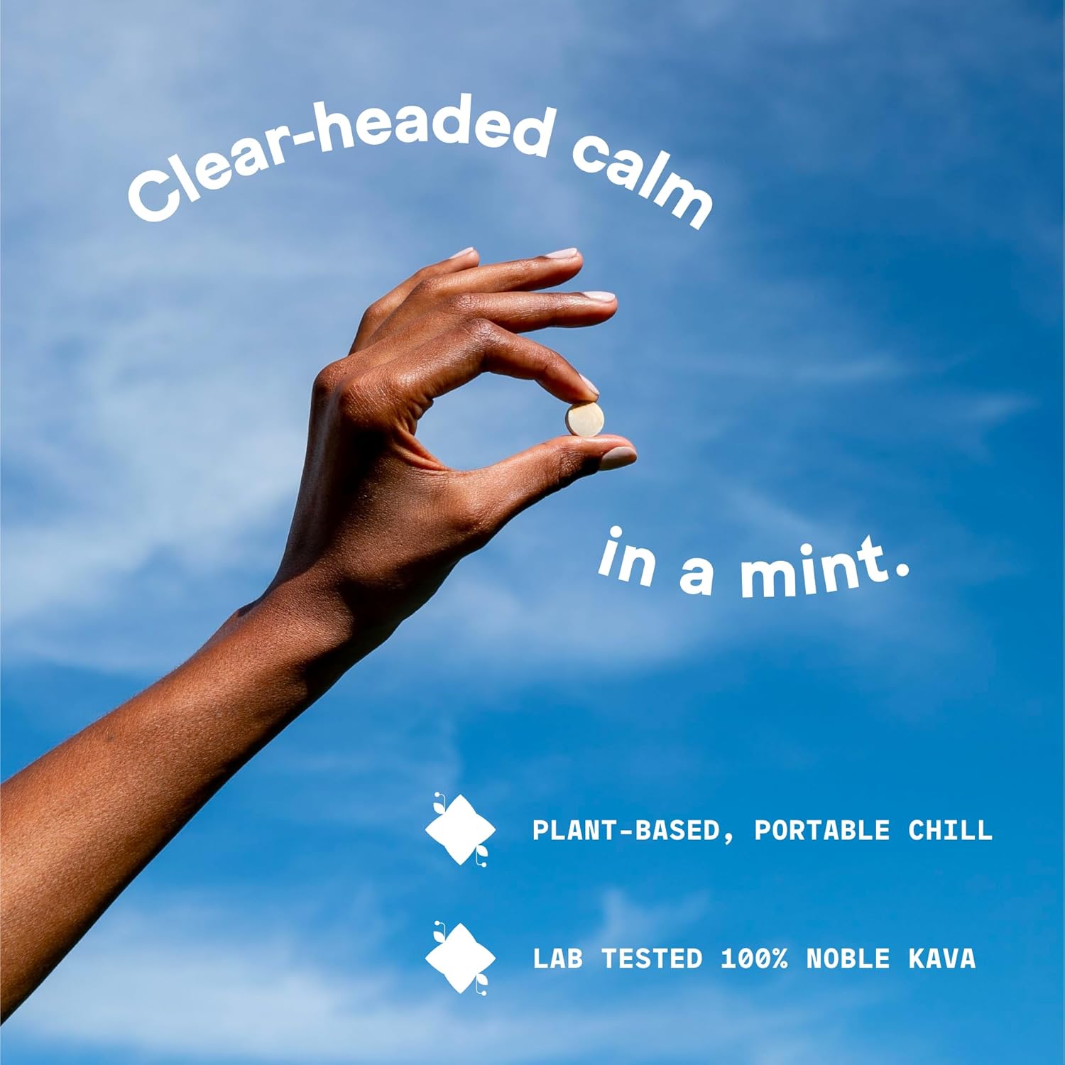 Moon Mint Flavor Kava Kava Extract Candy Pills for Mood & Relaxation - 20 Herbal Mints for Natural Support & Refreshment