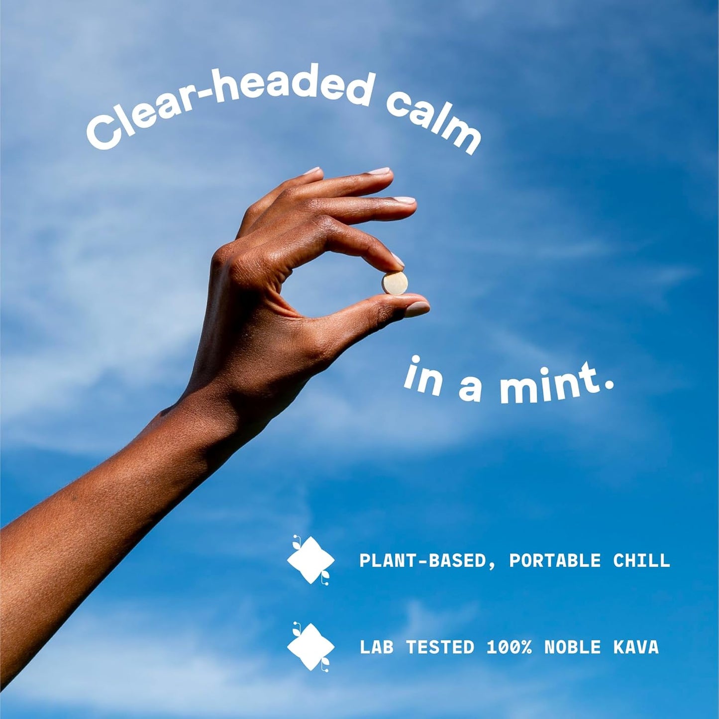 Moon Mint Flavor Kava Kava Extract Candy Pills for Mood & Relaxation - 20 Herbal Mints for Natural Support & Refreshment