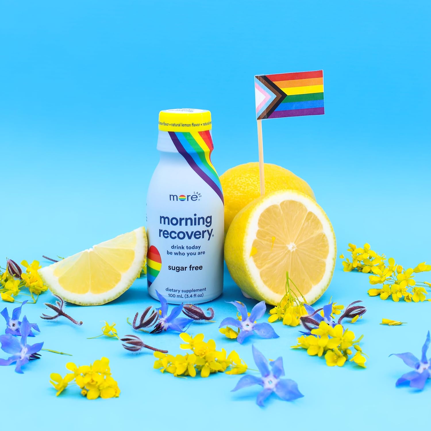 Morning Recovery Electrolyte Milk Thistle Drink - 24 Pack Sugar-Free Lemon DHM Liquid for Hydration & Morning Recovery