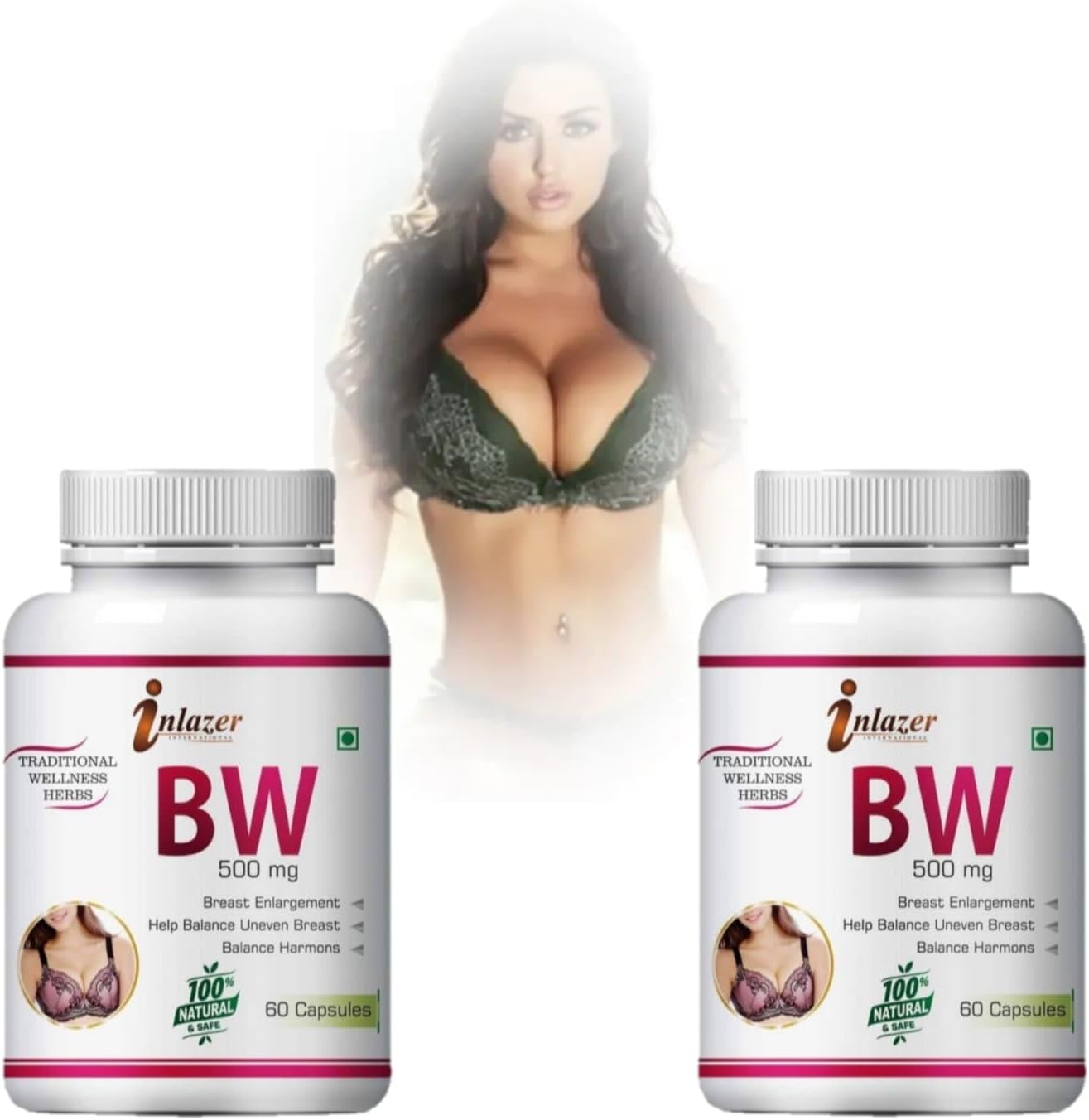 Most Trusted Breast Enhancement Pills & Butt Enhancer Vitamins - Women's Bust & Butt Enhancer for Larger, Fuller Breasts & Butt