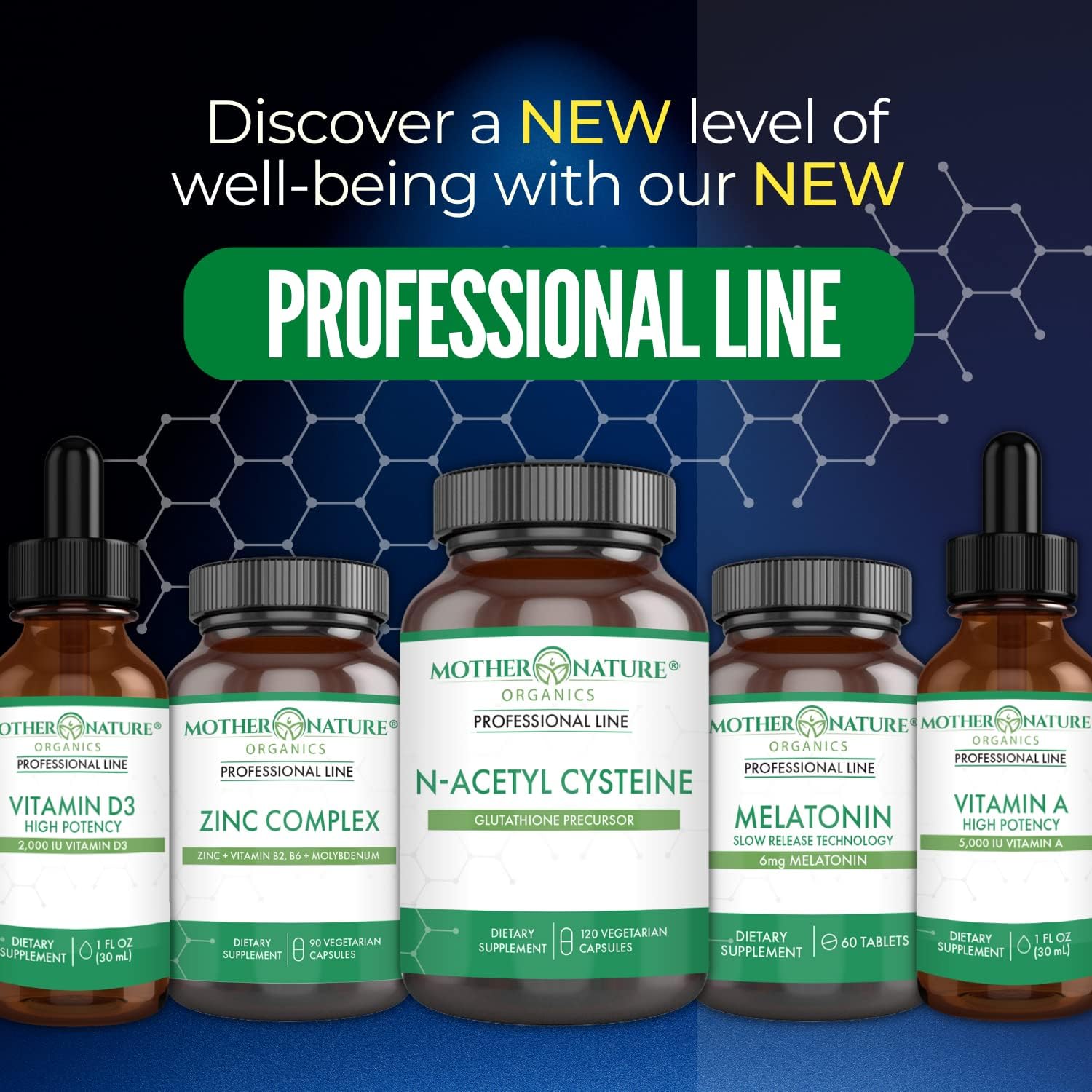 Mother Nature Organics N-Acetyl-L-Cysteine (NAC) 900mg Capsules - Powerful Antioxidant for Liver & Immune Support, Respiratory & Heart Health - 120 Count