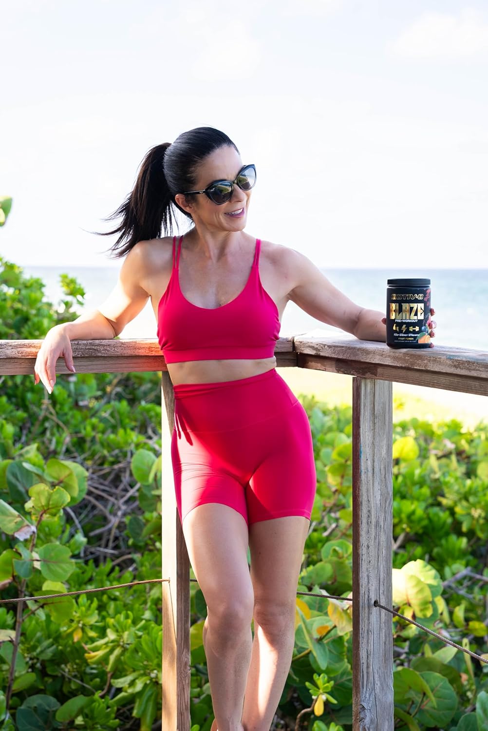 Motiv-8 Blaze: Sugar-Free Pre-Workout for Higher Intensity Performance, Boost Energy and Focus, Enhance Mood - Fruit Punch Flavor (30 Servings)