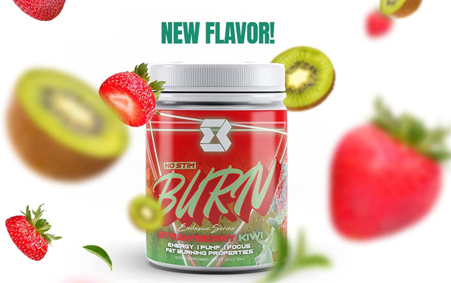 Motiv-8 Strawberry Kiwi Non Stim Pre-Workout for Energy, Focus, and Mood Enhancement (5 Servings)