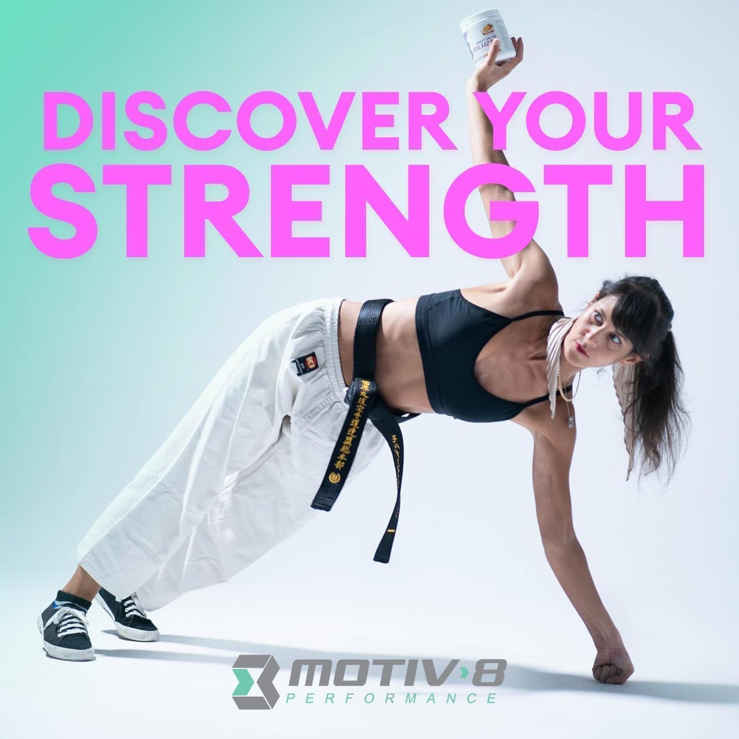 Motiv-8 Sugar-Free Pre-Workout Performance Enhancer, Boost Energy, Focus, and Mood, Improve Workouts, Cherry Lemonade Flavored (30 Servings)