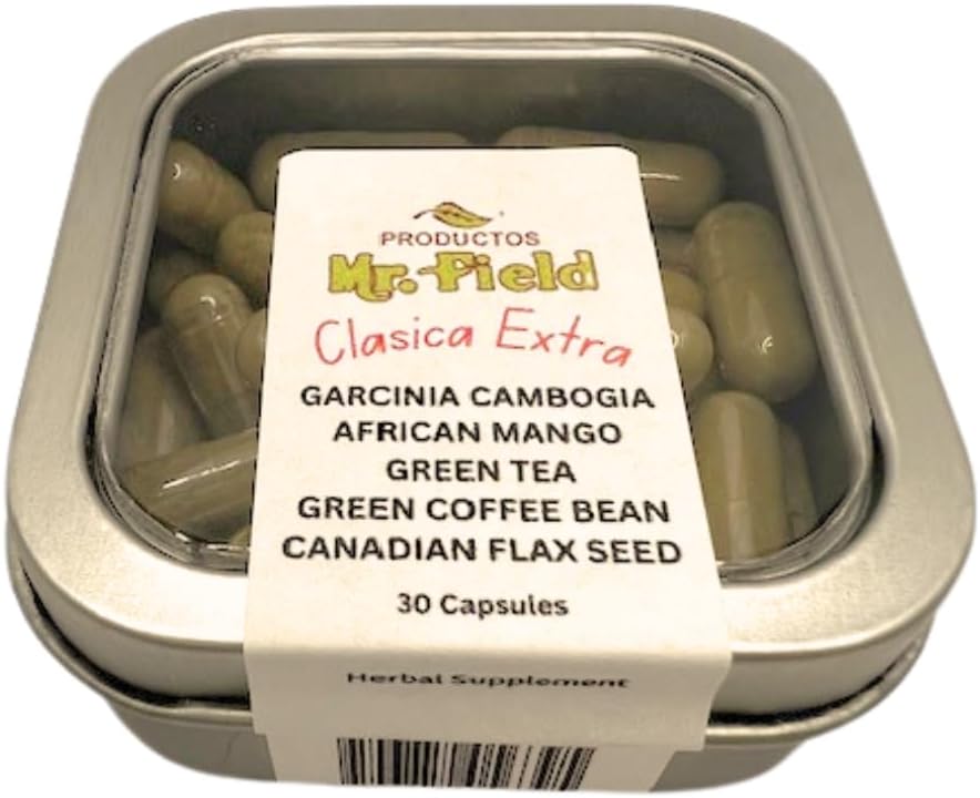 Mr. Field Clasica Extra Supplement with Garcinia Cambogia, African Mango, Green Tea, Coffee Bean, Flax Seed