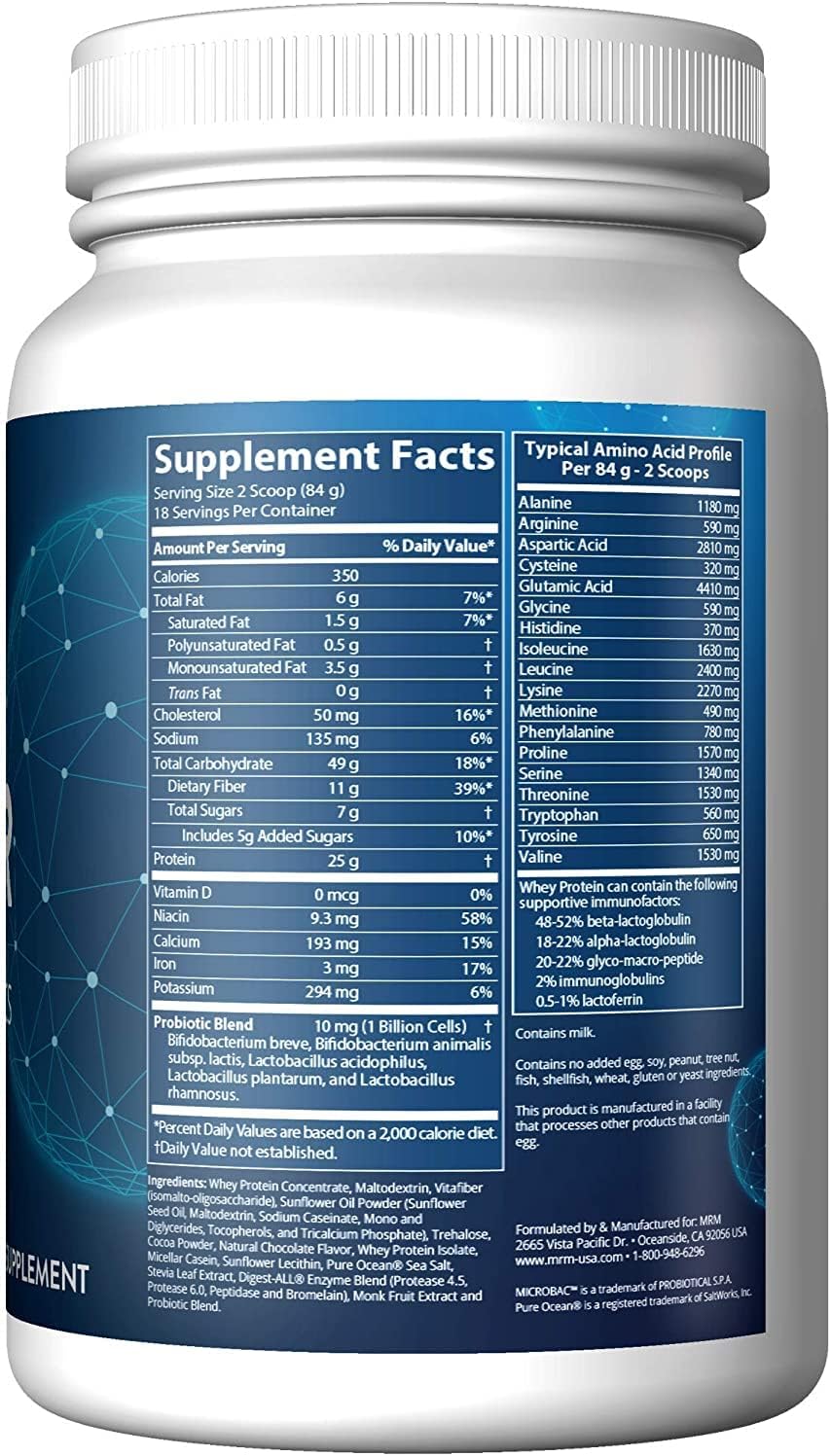 MRM Natural Gainer Chocolate Protein Powder 3.3lbs - High-Quality Weight Gain Supplement